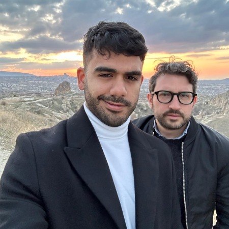 Carlos Adyan with his romantic partner Carlos Quintanilla Sakar.